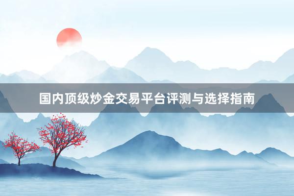国内顶级炒金交易平台评测与选择指南